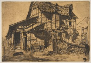 Det förfallna hyreshuset (Den gamla gården) av James McNeill Whistler