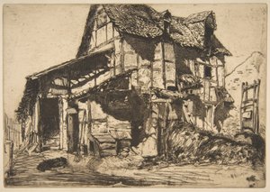 Det osäkra hyreshuset (Den gamla gården) av James McNeill Whistler