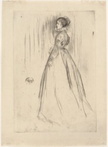 Sammetsklänningen (Mrs Leyland) av James Abbott McNeill Whistler