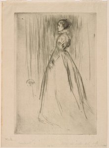 Sammetsklänningen (Mrs Leyland) av James Abbott McNeill Whistler