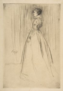 Sammetsklänningen (fru Leyland) av James McNeill Whistler