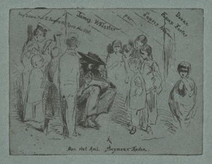 Titelsida för "Tolv etsningar från naturen" av James Abbott McNeill Whistler