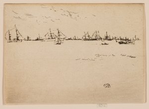 Trupptransportfartyg av James McNeill Whistler