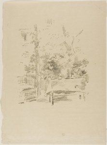 Tête-à-tête i trädgården av James McNeill Whistler