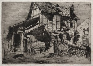 Tolv etsningar från naturen:  Det osäkra hyreshuset av James McNeill Whistler