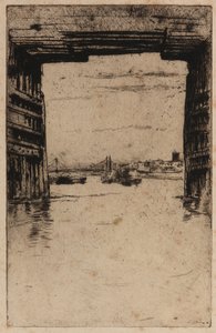Under Old Battersea Bridge av James Abbott McNeill Whistler