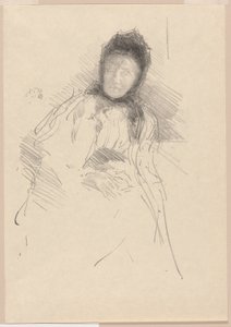 Oavslutad skiss av Lady Haden av James Abbott McNeill Whistler