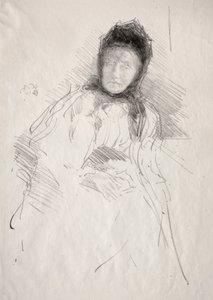 Ofullbordad skiss av Lady Haden av James McNeill Whistler