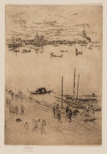 Upprätt Venedig av James Abbott McNeill Whistler