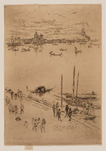 Upprätt Venedig av James Abbott McNeill Whistler