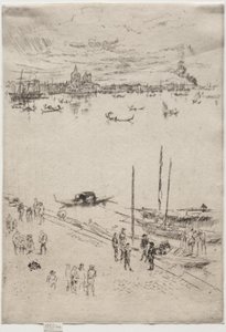 Upright Venice av James McNeill Whistler
