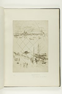 Upright Venice av James McNeill Whistler
