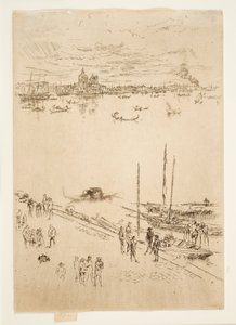 ”Upright Venice”, ur serien ”Twenty-Six Etchings”, även känd som ”Second Venice Set” av James McNeill Whistler