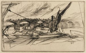 Vauxhall Bridge av James Abbott McNeill Whistler