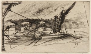 Vauxhall Bridge av James Abbott McNeill Whistler
