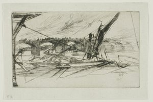 Vauxhall Bridge av James Abbott McNeill Whistler