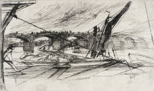 Vauxhall Bridge av James McNeill Whistler