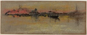 Venedig: Soluppgång på Rialto av James Abbott McNeill Whistler