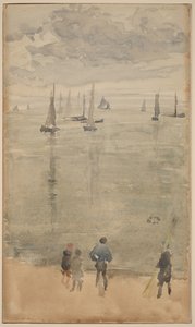 Violett [anteckning?]... Fiskebåtarnas återkomst av James McNeill Whistler