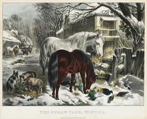 Halmgård, vinter, 1800-tal.