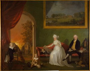 Porträtt av Robert Mynors och hans familj, 1797.
