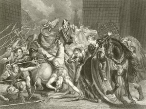 Borgmästare i London dödar Wat Tyler av James Northcote