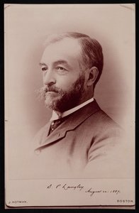 Porträtt av Samuel Pierpont Langley 1834-1906, 22 augusti 1887. av James Notman