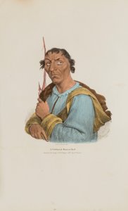 En hyllad Ottowa-hövding, från The Aboriginal Portfolio av James Otto Lewis
