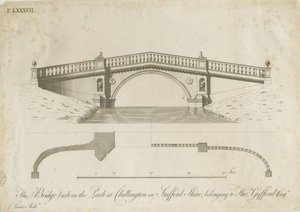 Chillington Park - Bridge: gravyr, nd [c 1789] (tryck)