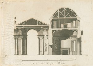 Weston-under-Lizard - The Temple of Diana: gravyr, nd [c 1765-1770]