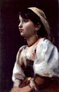 Italiensk flicka, ca 1890 (olja på duk)