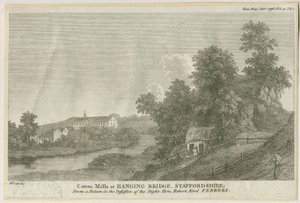 Mayfield - Hanging Bridge: gravyr, nd [c 1796] av James Peller Malcolm