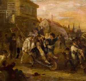 Valupplopp i Coventry, 1861 av James Pollard