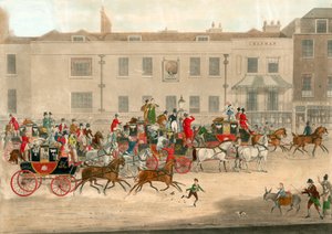 North Country Mails at the Peacock, Islington (James Pollard, 1821) av James Pollard
