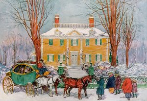 Longfellow House, Cambridge, Massachusetts, USA, c1700-talet 1921.
