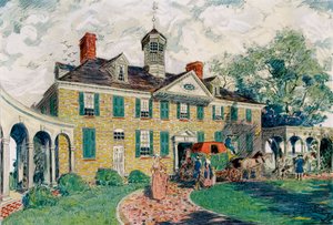 Mount Vernon, nära Alexandria, Virginia, USA, c1700-talet 1921.