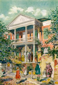Pringle House, Charleston, South Carolina, USA, c1700-talet 1921.