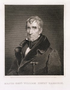 Generalmajor William Henry Harrison, graverad av Richard W. Dodson (1812-67)