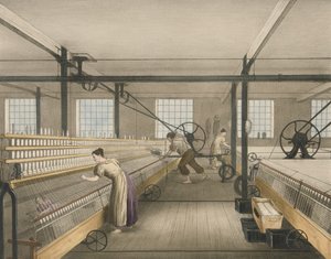Spinning, Progress of Cotton nr 6, pub. 1840