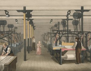 Weaving, Progress of Cotton nr 10, pub. 1840