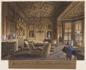 Drottningens privata rum på Buckingham Palace. (Queen