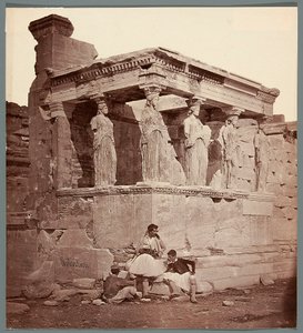 Erekhtheion - tempel på Akropolis i Aten. av James Robertson