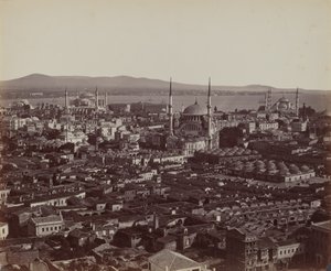 Panorama över Konstantinopel,1857 (foto) av James Robertson