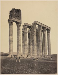 Jupiter Olympius tempel, ca. 1853. av James Robertson