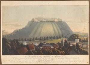 Utsikt över fästningen Bitche. En depå för straff för brittiska krigsfångar, 1799