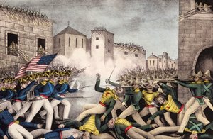 Slaget vid Monterrey. Mexikansk-amerikanska kriget.