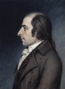 Albert Gallatin, cirka 1797 (pastell på grått papper)