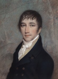 Clement Clarke Moore, 3/1810 (pastell på grått papper) av James Sharples
