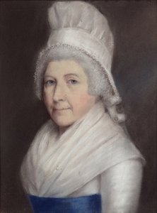 Mary Andrewes (pastell på grått papper) av James Sharples