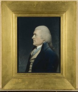 Thomas Jefferson, ca 1797 (pastell på grått papper) av James Sharples